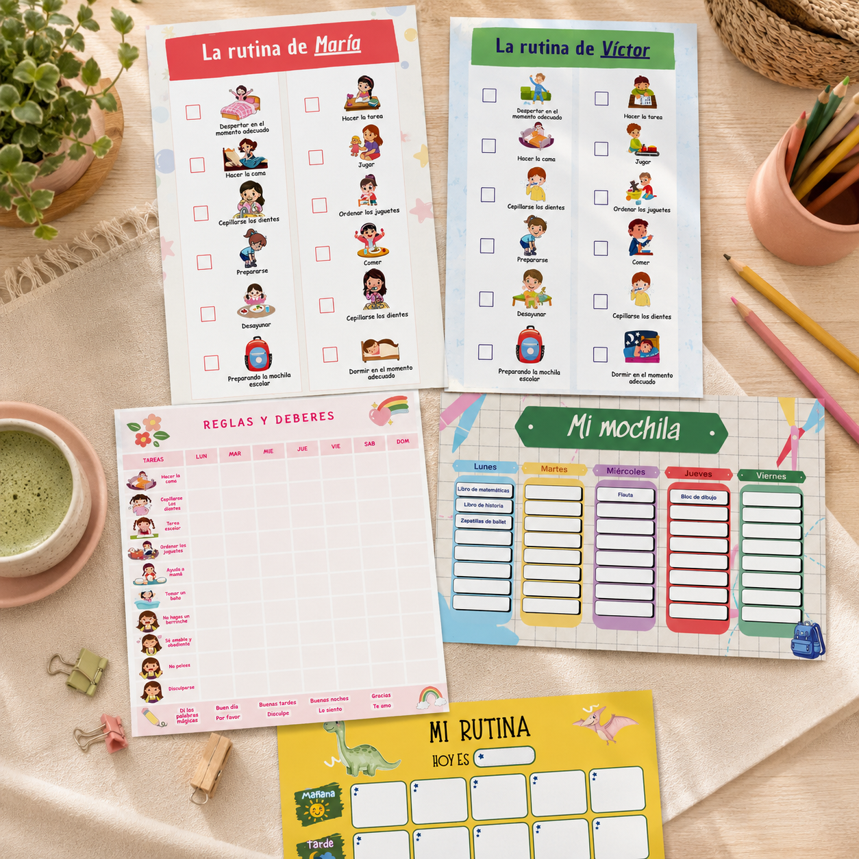 Mamá en Calma – Kit de Rutinas ( + Guía de Regalo)